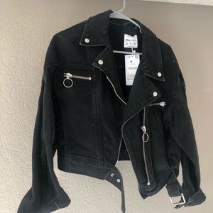 Vintage XS black denim Bersha jacket🤩🤩 NWT!!!